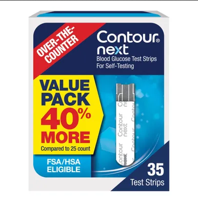 Bayer Contour Next Blood Glucose Test Strips, 35 ct