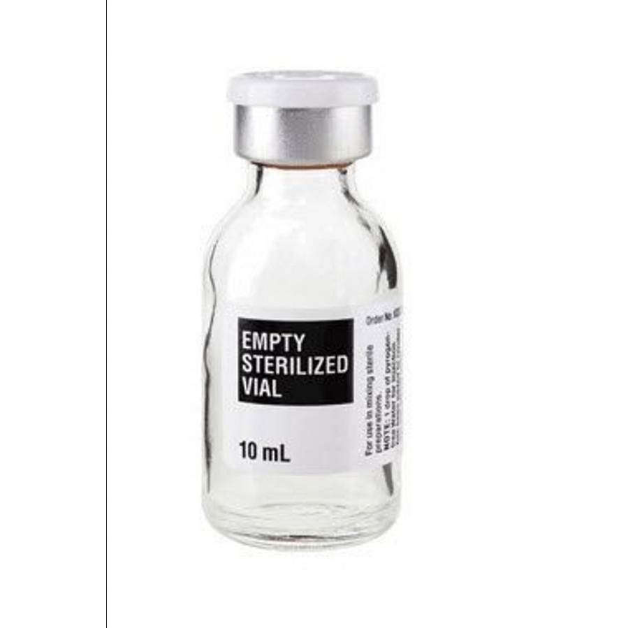 Empty Sterilized Glass Vial 10 mL, 25/pack
