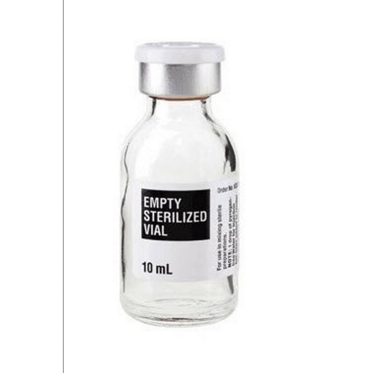 Empty Sterilized Glass Vial 10 mL, 25/pack