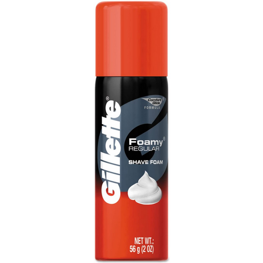Gillette Foamy Shaving Cream, 2 oz. Aerosol Can