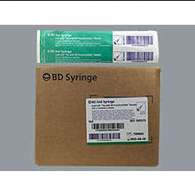 BD 309575 PrecisionGlide 3 mL Luer-lok Syringe with 21g x 1" Needle, 100/box