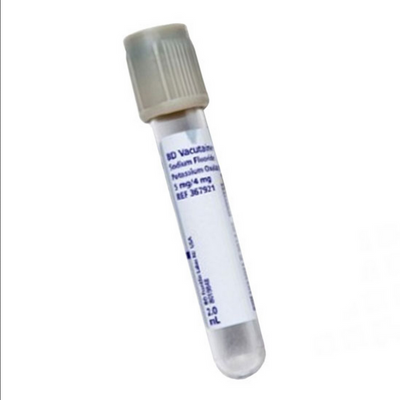 BD Vacutainer Fluoride Blood Collection Tubes 2 mL with Conventional Stopper 13mm x 75mm, 100/box