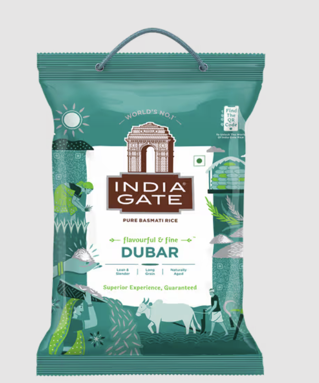 India Gate Basmati Rice- Dubar, 5 kg Pouch