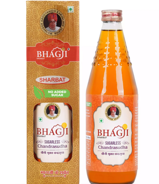 Bhagji Sugarless Chandrasudha Sharbat | 750 ML