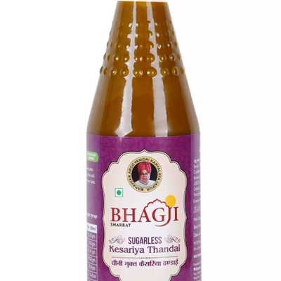 Bhagji Sugarless Kesariya Thandai Sharbat | 750 ML
