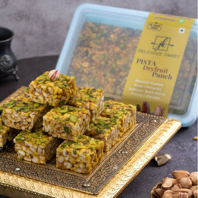 Jk Delicious Sweet Pista Dryfruit Bar | 500 gms