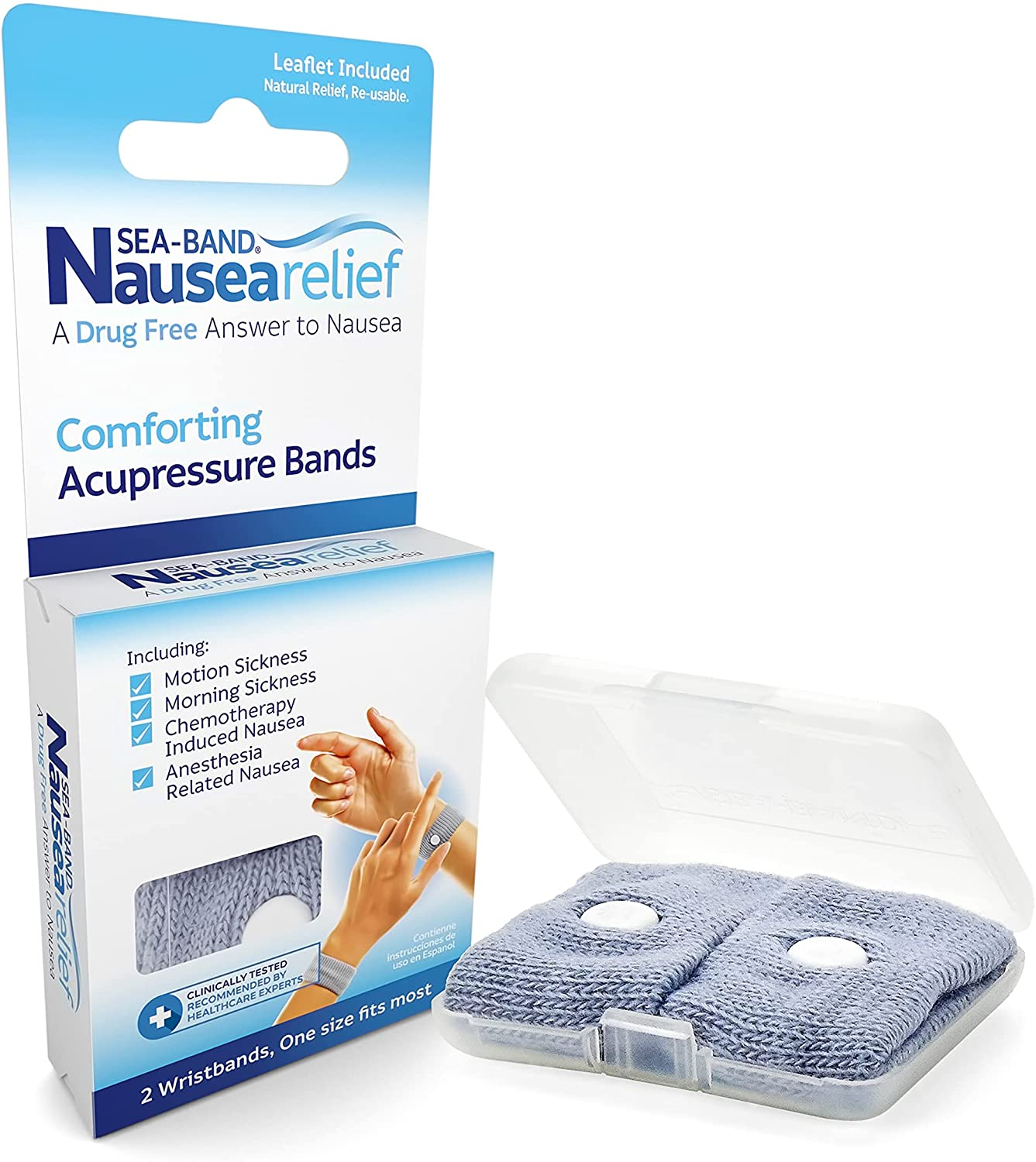 Sea-Band Nausea Relief Acupressure Wristbands for Nausea and Motion Sickness Relief