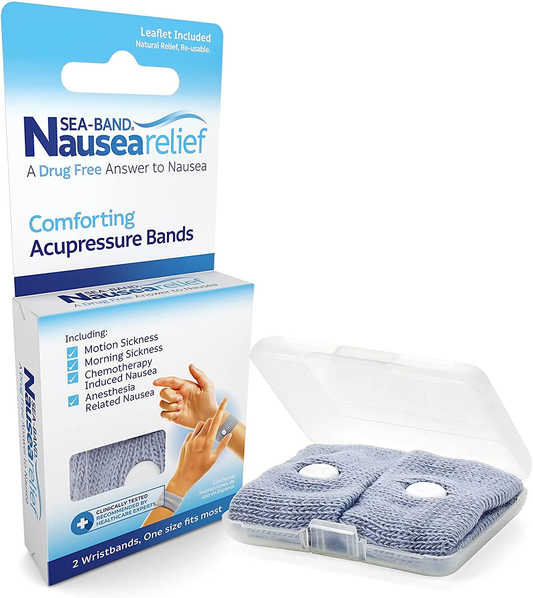 Sea-Band Nausea Relief Acupressure Wristbands for Nausea and Motion Sickness Relief
