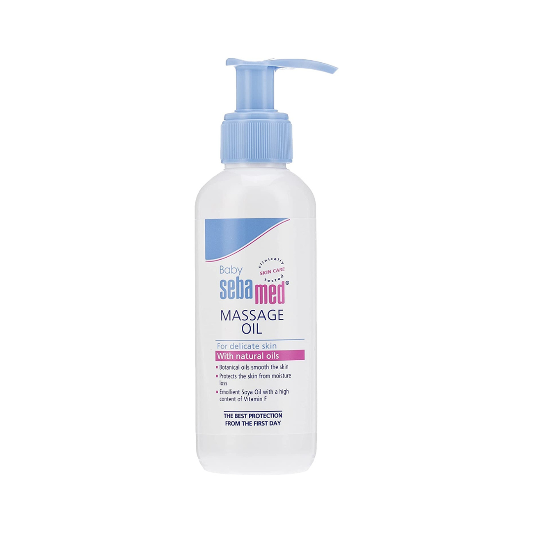 Sebamed Baby Massage Oil 150ml, Contains Soya Oil & Vitamin F, Non greasy