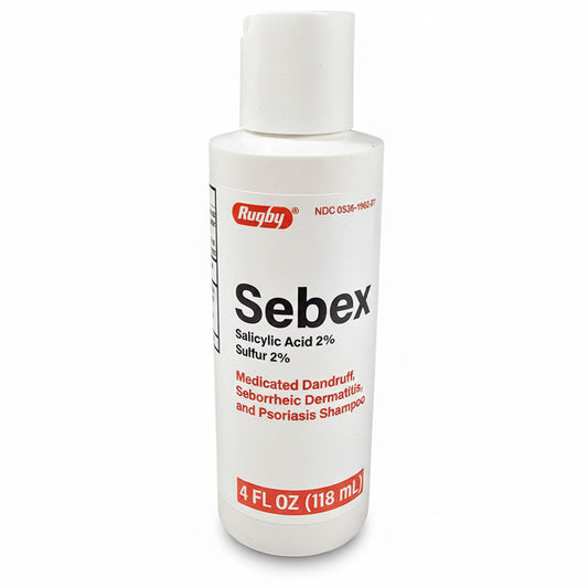 Sebex Medicated Dandruff Seborrheic Dermatitis & Psoriasis Shampoo