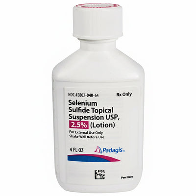 Selenium Sulfide Lotion 2.5% Topical Suspension 4 oz