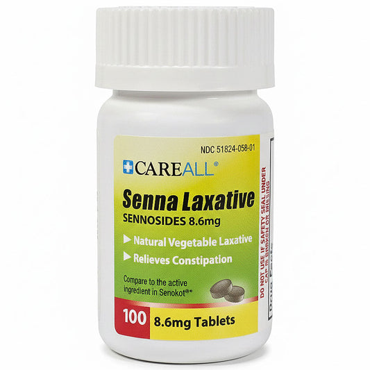 Senna Laxative Sennosides 8.6mg Natural Laxative Tablets 100 Count
