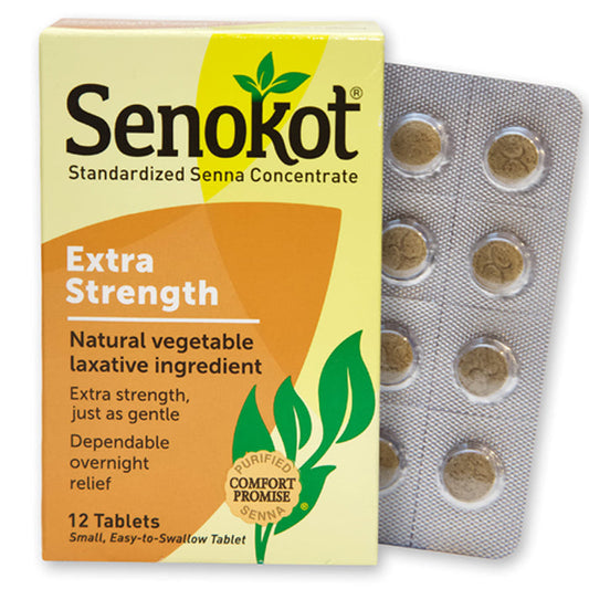 Senokot Extra Strength Natural Vegetable Laxative, 12 Count