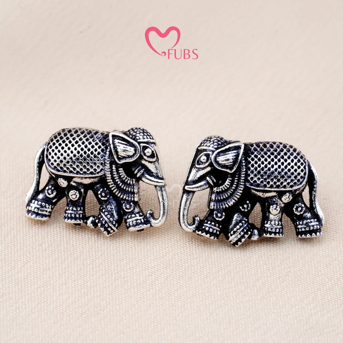 Set Of 12 Oxidized Designers Studs Earrings With Folding Jewelry Box| Special Edition