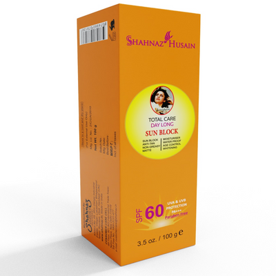 Shahnaz Husain Total Care Day Long Sun Block (SPF-60) - 100 gms