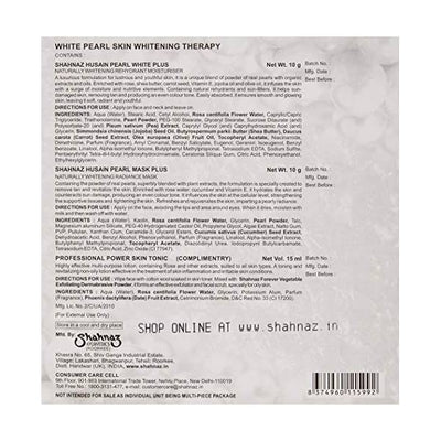 Shahnaz Husain White Pearl Kit - Skin Whitening Therapy - (10gm+10gm)