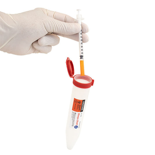 Sharps Shaft Syringe Disposal Container