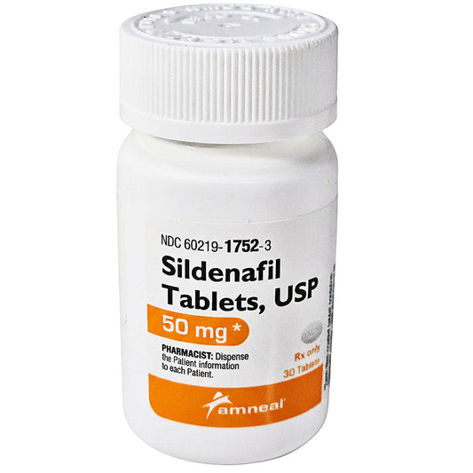 Sildenafil Tablets 50 mg by Amneal 30 Count (RX)