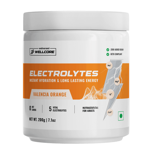 Wellcore - Electrolytes  - Orange - Zero Sugar Electrolyte Powder
