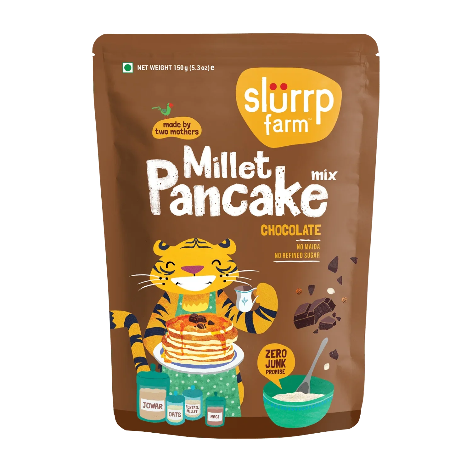 Slurrp Farm Chocolate Pancake Mix | 150 gms