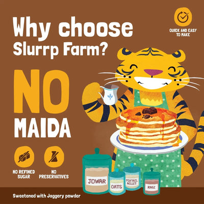 Slurrp Farm Chocolate Pancake Mix | 150 gms