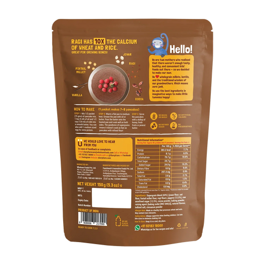 Slurrp Farm Chocolate Pancake Mix | 150 gms