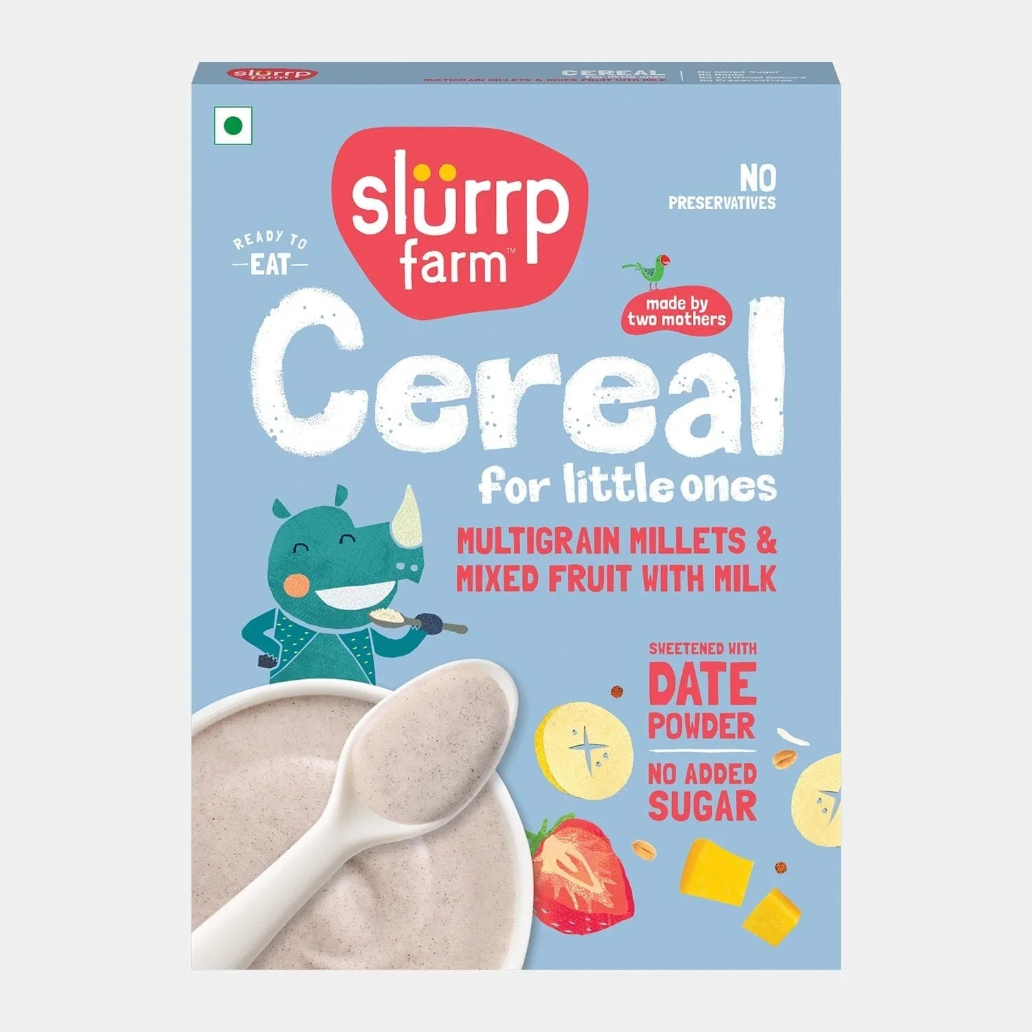 Slurrp Farm Multigrain Millets & Mixed Fruit Baby Cereal With Milk| 200 gms