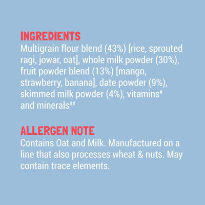 Slurrp Farm Multigrain Millets & Mixed Fruit Baby Cereal With Milk| 200 gms