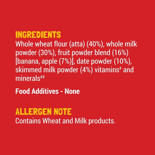 Slurrp Farm Wheat, Apple & Date Baby Cereal With Milk | 200 gms