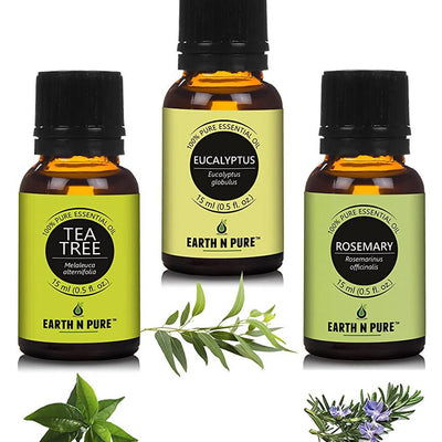 Earth N Pure Essential Oils (Eucalyptus, Rosemary & Tea Tree)