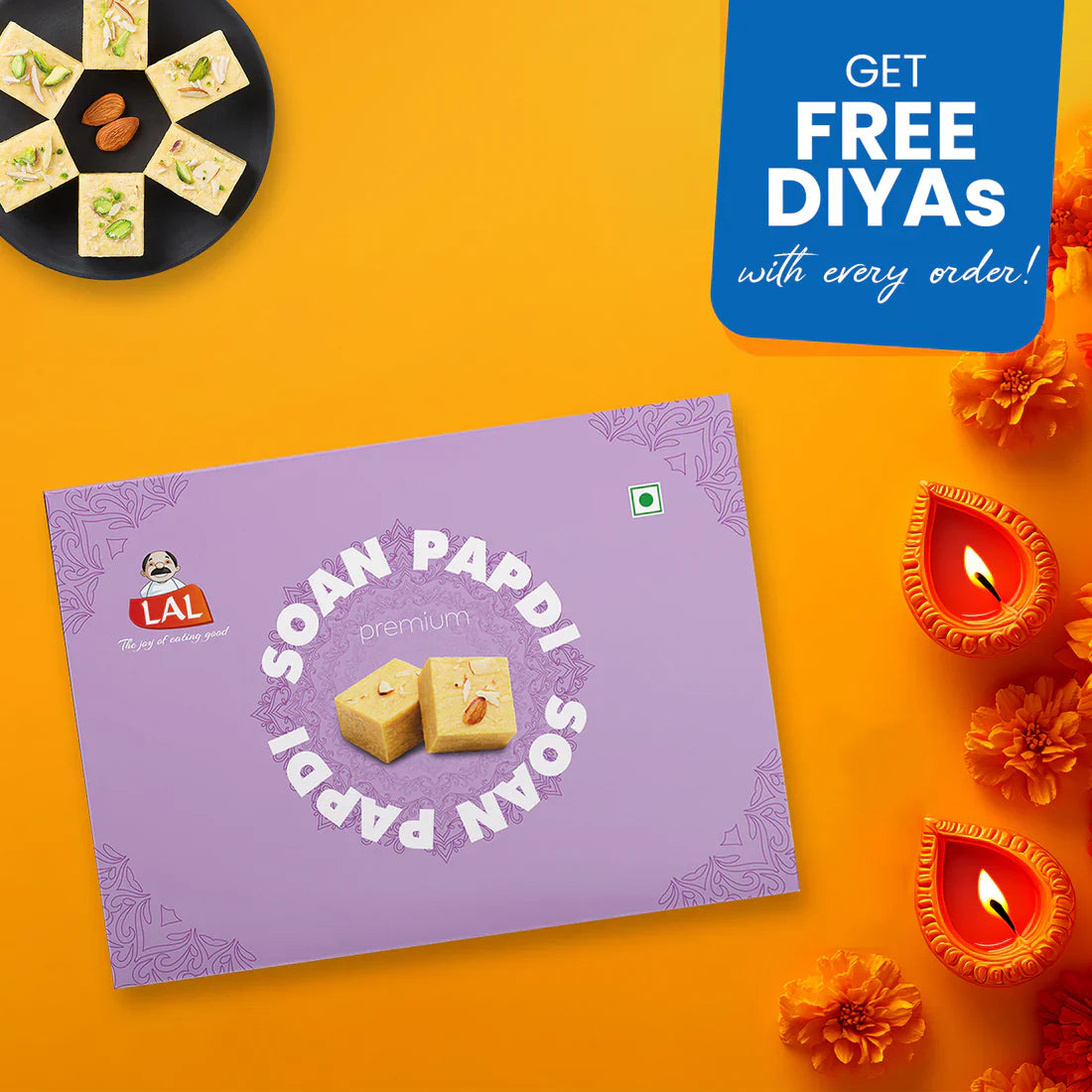 Lal Sweets Sugar  Soan Papdi  400 gms