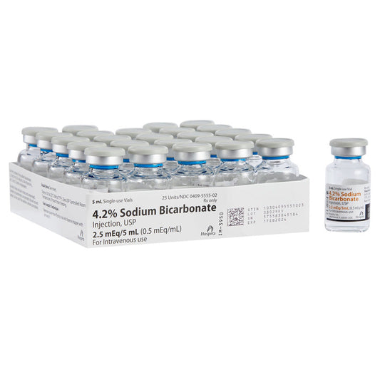 Sodium Bicarbonate 4.2% Injection Single-Dose Vials 5 mL x 25/Tray by Pfizer (Rx)