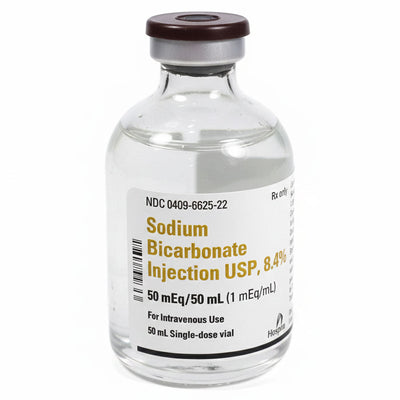 Sodium Bicarbonate Injection 8.4% Hospira 50 mL Vials 25/pack (Rx)