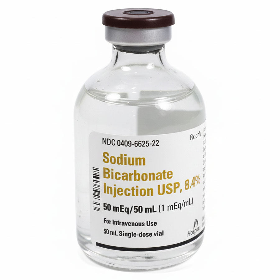 Sodium Bicarbonate Injection 8.4% Hospira 50 mL Vials 25/pack (Rx)