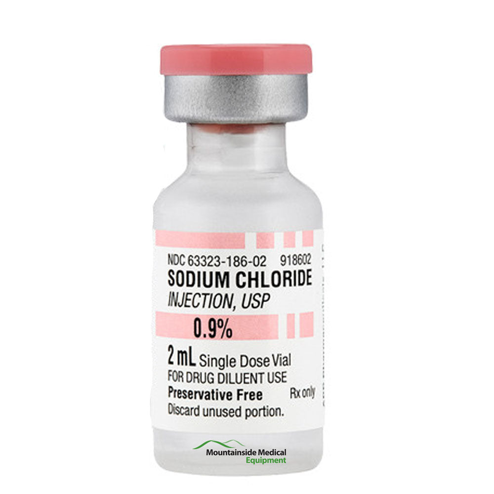 Sodium Chloride 0.9% For Injection Single Dose Vials 2 mL x 25/Pack (RX)