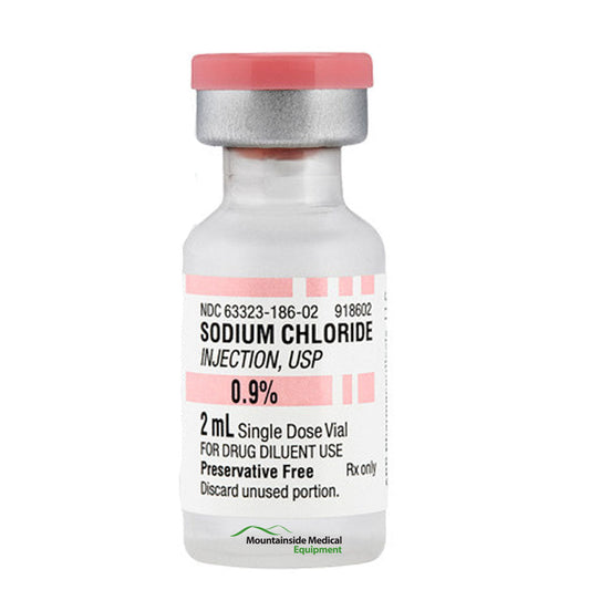 Sodium Chloride 0.9% For Injection Single Dose Vials 2 mL x 25/Pack (RX)