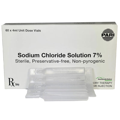 Sodium Chloride Inhalation 7% Unit Dose 4 mL Ampule Vials, 60 Count  (Rx)