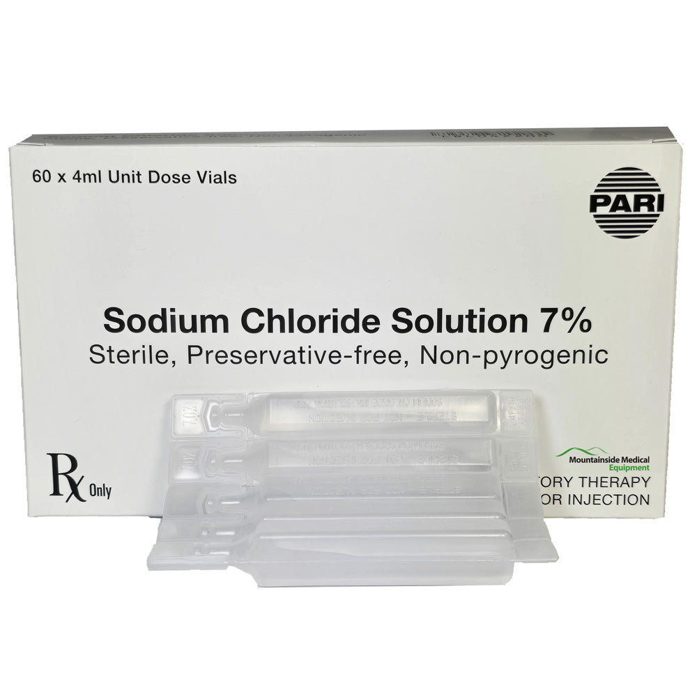 Sodium Chloride Inhalation 7% Unit Dose 4 mL Ampule Vials, 60 Count  (Rx)