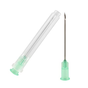 22 Gauge x 1" Monoject Soft Pack Hypodermic Needles with Polypropylene hub, 100/Box