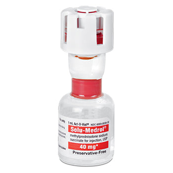 Solu-Medrol Injection 40 mg Single-dose Act-O-Vial System Vials 25/Tray by Pfzier (RX)