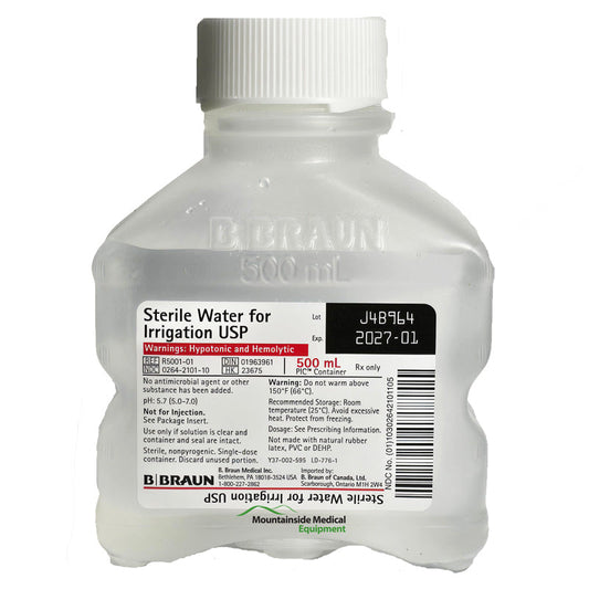 Sterile Water for Irrigation 500 ml Bottle, EACH
