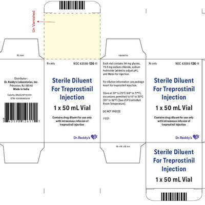 Sterile Diluent for Treprostinil Injection 50 mL Vial by Dr Reddy