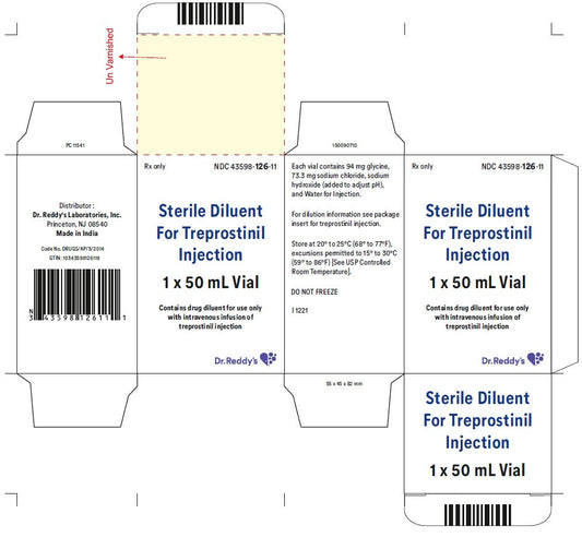Sterile Diluent for Treprostinil Injection 50 mL Vial by Dr Reddy