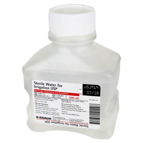 Sterile Water for Irrigation 500 ml Bottle, EACH