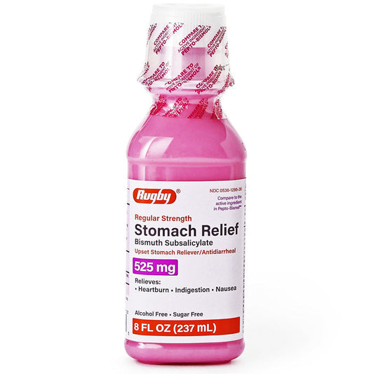 Stomach Relief Pink Bismuth Subsalicylate 525 mg 8 oz