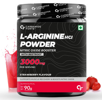 Carbamide Forte L Arginine Powder with Beetroot 3000mg - Strawberry Flavour - 90g