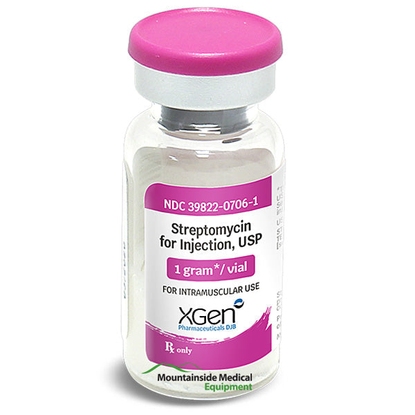 Streptomycin Sulfate Antibiotic Medication in Powder Vial 1 mL x 10/Box (RX)