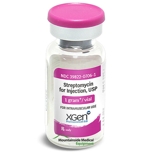 Streptomycin Sulfate Antibiotic Medication in Powder Vial 1 mL x 10/Box (RX)