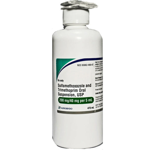 Sulfamethoxazole and Trimethoprim 200 mg /40 mg Per 5 mL Oral Suspension 473 mL (RX)