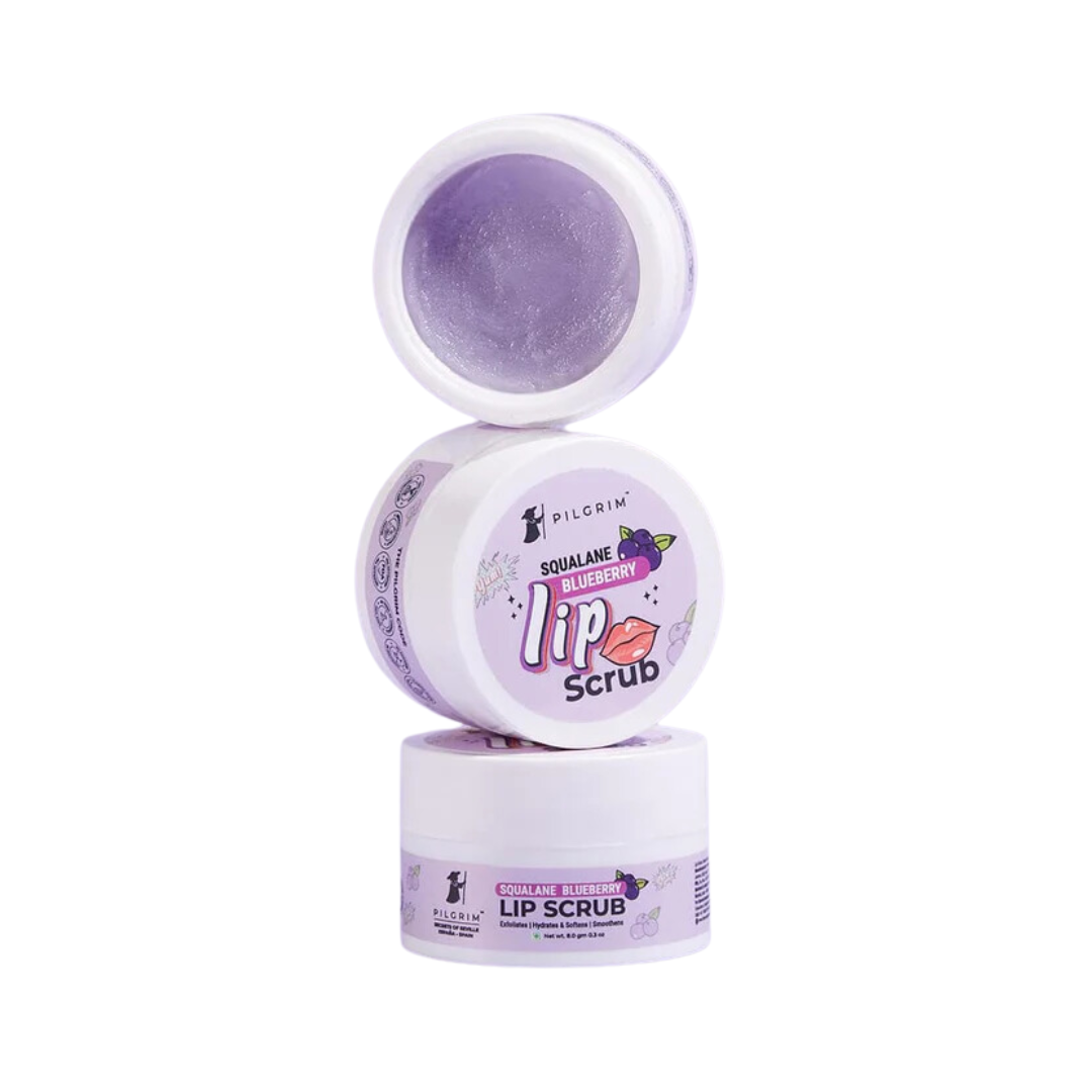 PILGRIM SQUALANE BLUEBERRY LIP SCRUB 8G